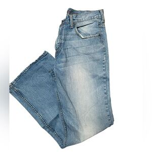 Bullhead Denim Blue Straight Jeans Classic Looseboot Jeans, 32/34